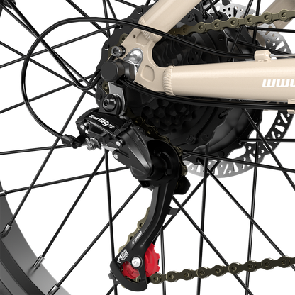 SHENGMILO S700 26" Step-Thru Fat Tire Electric City Bike 1000W*2 Dual Motor 48V 17.5Ah Battery