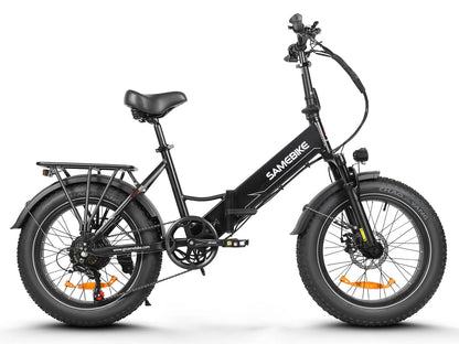 SAMEBIKE LOTDM200-II 20-Inch 750W Fat Tire E-Bike, 48V 13AH, NFC Function, LCD Display