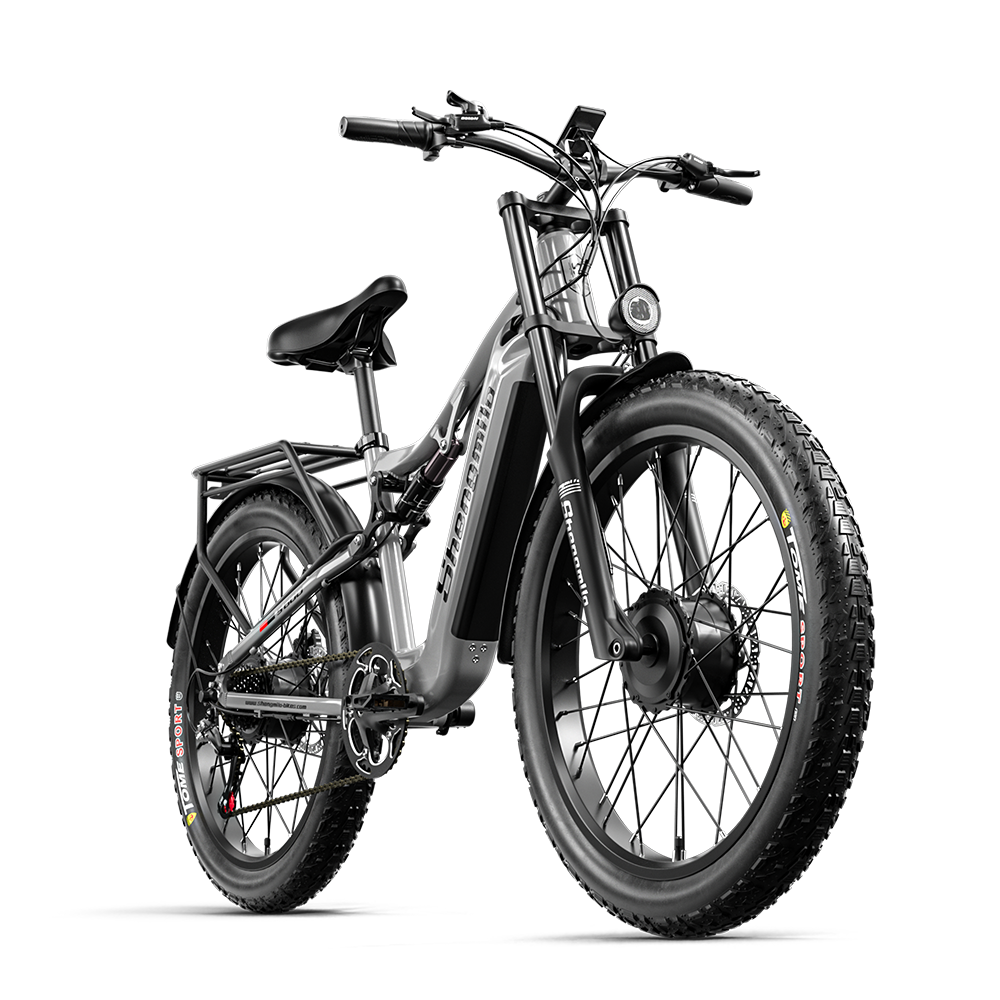 SHENGMILO S600 26" Electric Mountain Bike 2000W Dual Motor 48V 17.5Ah Battery