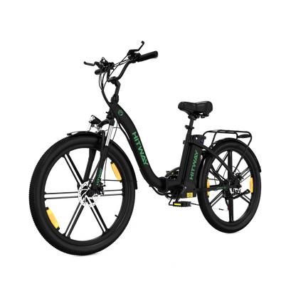 Hitway BK37 2025 Version 250W 26" Step-Through City Electric Bike 36V 10.4Ah Battery Comfortable Urban Cruiser