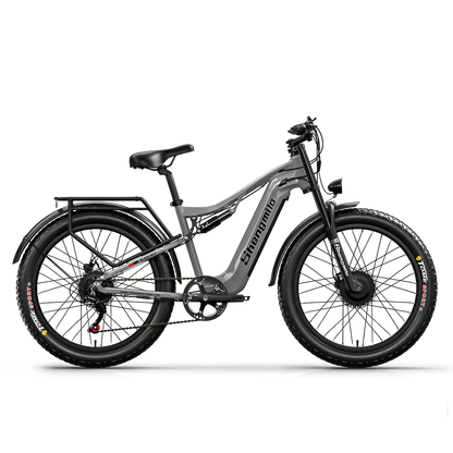 SHENGMILO S600 26" Electric Mountain Bike 2000W Dual Motor 48V 17.5Ah Battery