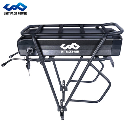 Rear Rack E-Bike Battery – 48V / 52V (20Ah-27Ah) – Standard Cells, 250W-2000W Compatibility