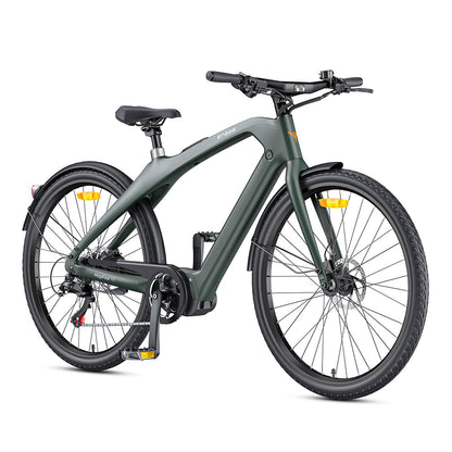 Engwe MapFour N1 Pro 250W Mid-Drive Motor 25km/h 36V 360Wh Lithium-Ion Battery 700x42C Carbon Fiber City E-Bike with App Support Electric Bike