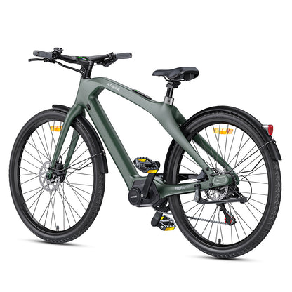 Engwe MapFour N1 Pro 250W Mid-Drive Motor 25km/h 36V 360Wh Lithium-Ion Battery 700x42C Carbon Fiber City E-Bike with App Support Electric Bike