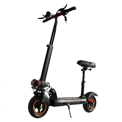 Emanba V-L10 PRO 800W 10" Off-Road Electric Scooter 45km/h 48V 16Ah Foldable Commuter with Front+Rear Suspension