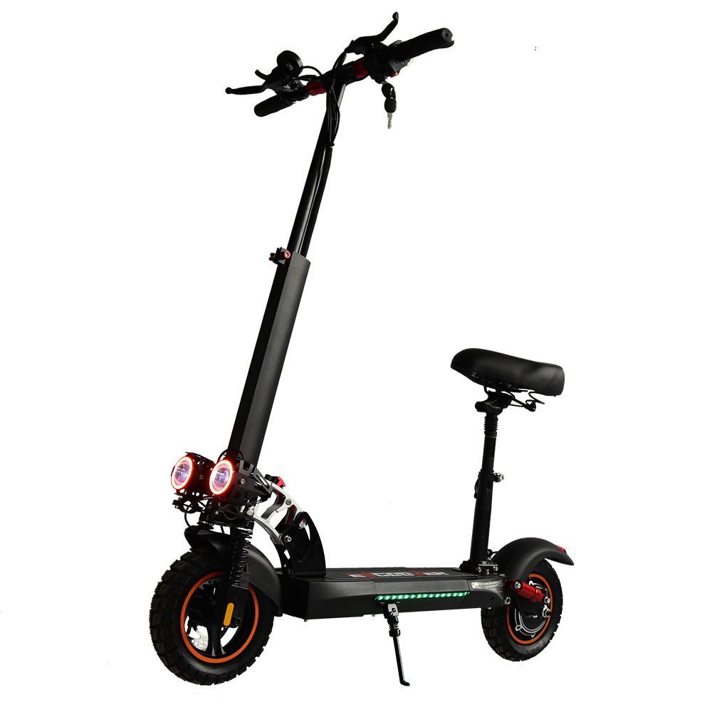 Emanba V-L10 PRO 800W 10" Off-Road Electric Scooter 45km/h 48V 16Ah Foldable Commuter with Front+Rear Suspension