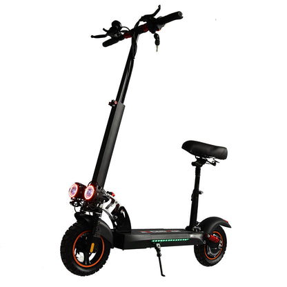 Emanba V-L10 PRO 800W 10" Off-Road Electric Scooter 45km/h 48V 16Ah Foldable Commuter with Front+Rear Suspension