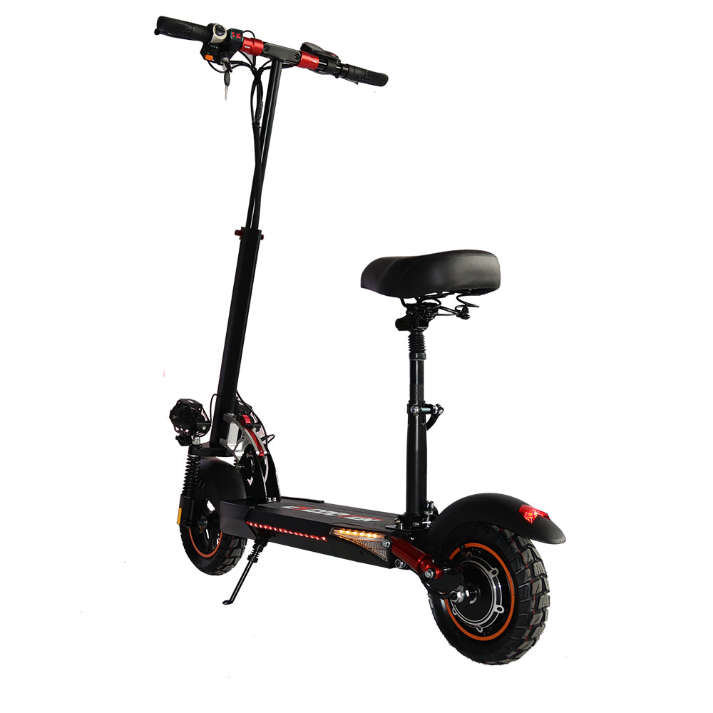 Emanba V-L10 PRO 800W 10" Off-Road Electric Scooter 45km/h 48V 16Ah Foldable Commuter with Front+Rear Suspension