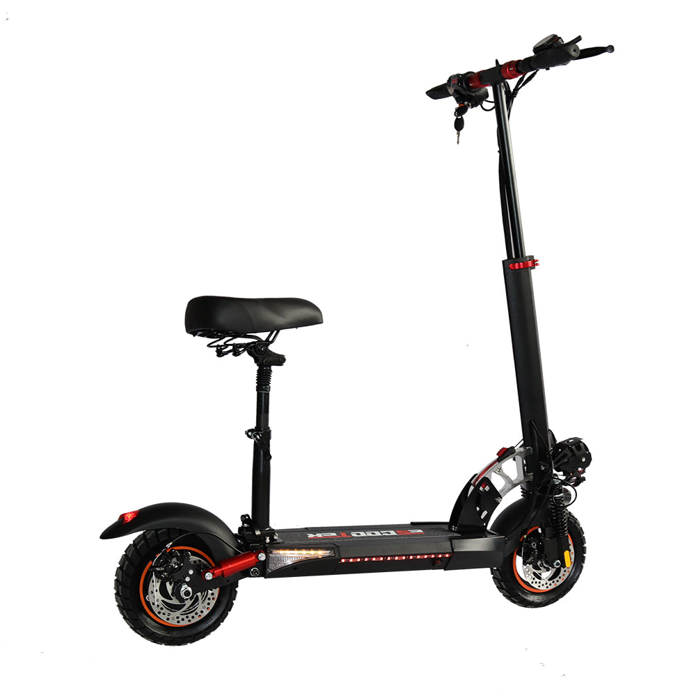 Emanba V-L10 PRO 800W 10" Off-Road Electric Scooter 45km/h 48V 16Ah Foldable Commuter with Front+Rear Suspension