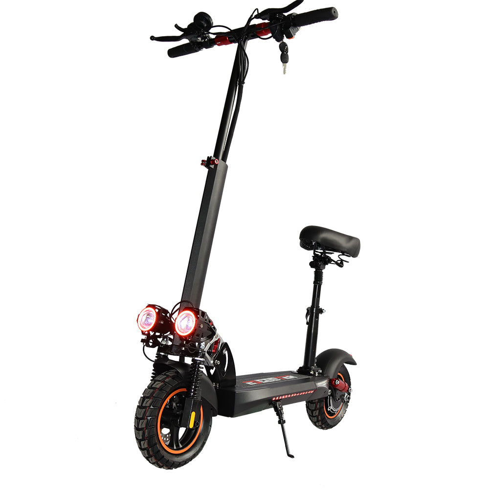Emanba V-L10 PRO 800W 10" Off-Road Electric Scooter 45km/h 48V 16Ah Foldable Commuter with Front+Rear Suspension