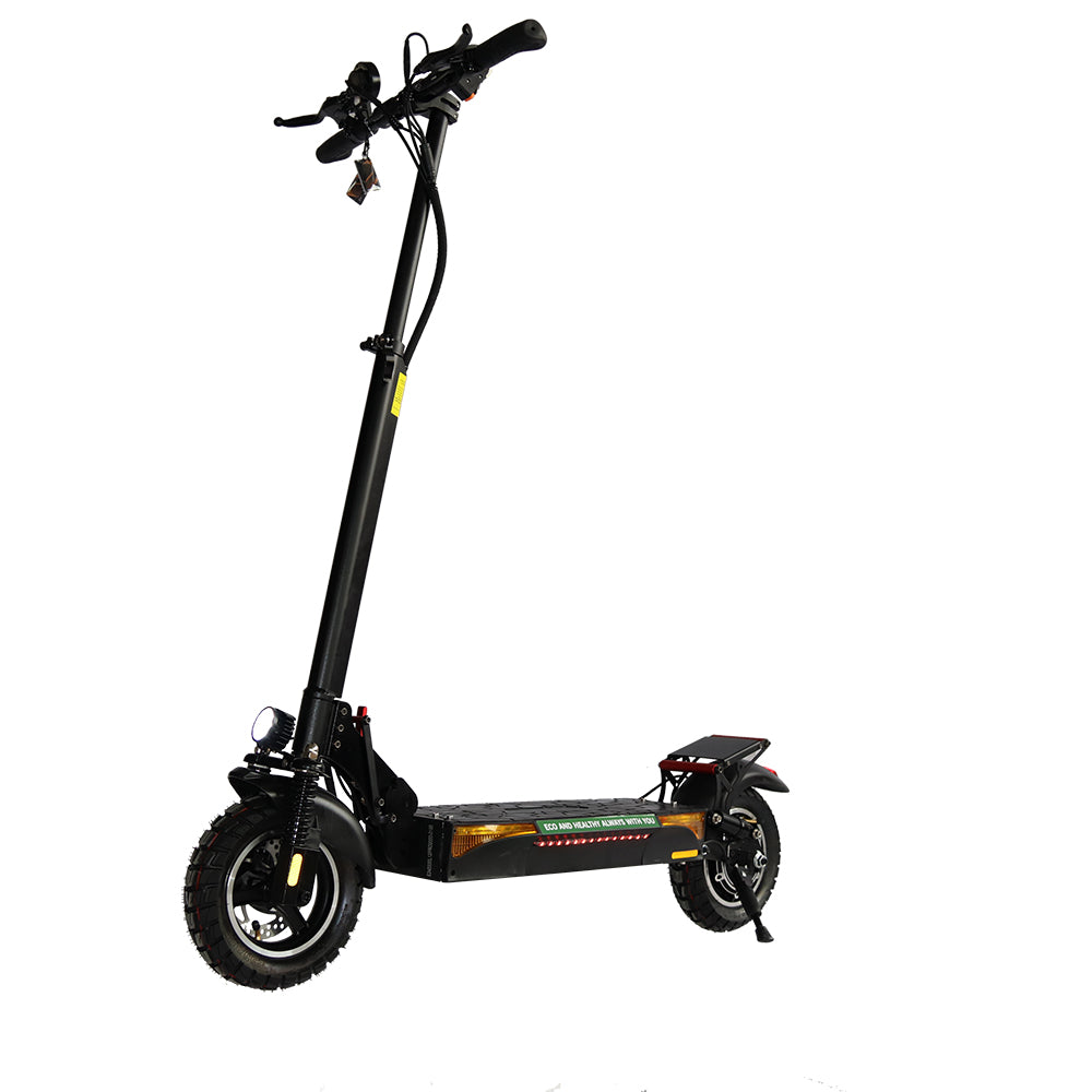 Emanba V-L12 800W 10" Off-Road Electric Scooter 45km/h 48V 13Ah Foldable Commuter with Front+Rear Suspension