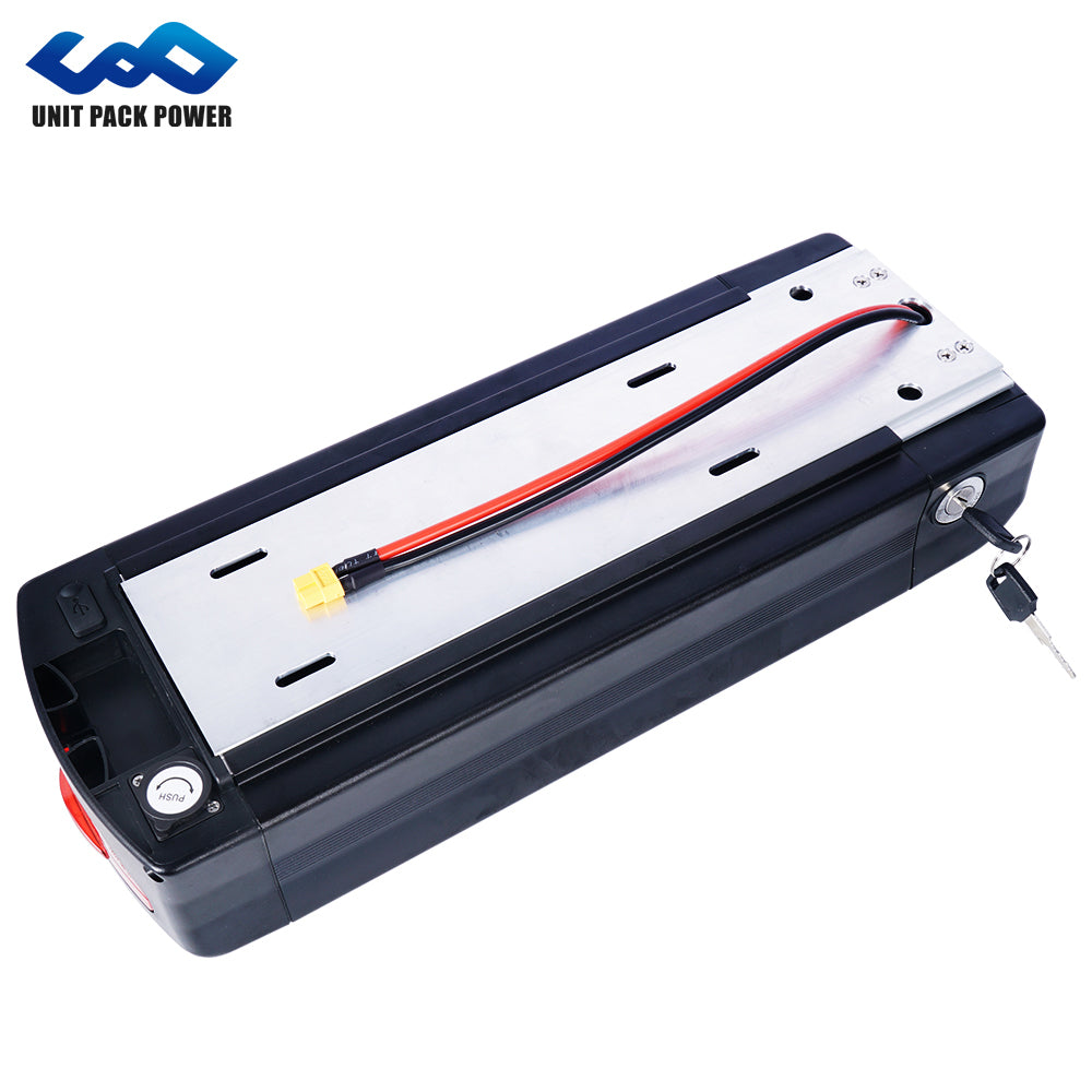 Rear Rack E-Bike Battery – 48V / 52V (20Ah-27Ah) – Standard Cells, 250W-2000W Compatibility