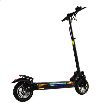 Emanba V-L12 800W 10" Off-Road Electric Scooter 45km/h 48V 13Ah Foldable Commuter with Front+Rear Suspension