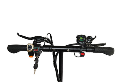Emanba V-X6 2400W Dual Motor 10" Off-Road Electric Scooter 60km/h 48V 21Ah Foldable Commuter with Front+Rear Suspension