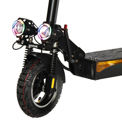 Emanba V-L12 MAX 800W 10" Off-Road Electric Scooter 45km/h 48V 18Ah Foldable Commuter with Front+Rear Suspension