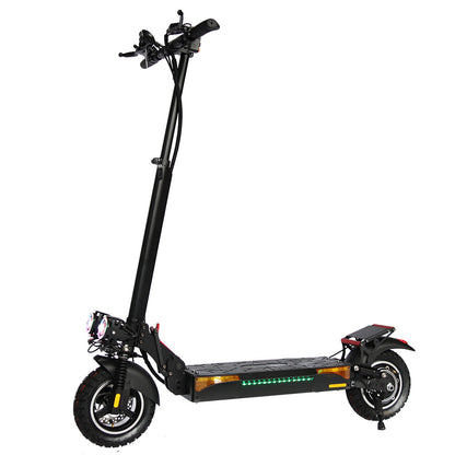 Emanba V-L12 MAX 800W 10" Off-Road Electric Scooter 45km/h 48V 18Ah Foldable Commuter with Front+Rear Suspension
