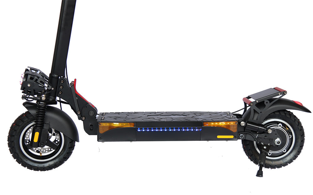 Emanba V-L12 MAX 800W 10" Off-Road Electric Scooter 45km/h 48V 18Ah Foldable Commuter with Front+Rear Suspension