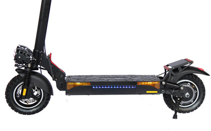 Emanba V-L12 MAX 800W 10" Off-Road Electric Scooter 45km/h 48V 18Ah Foldable Commuter with Front+Rear Suspension