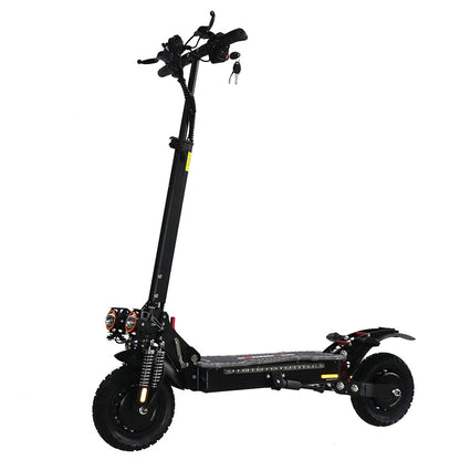 Emanba V-X6 PRO 2400W Dual Motor 10" Off-Road Electric Scooter 60km/h 48V 21Ah Foldable Commuter with Front+Rear Suspension