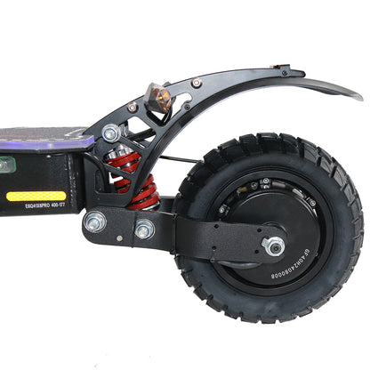 Emanba V-X6 PRO 2400W Dual Motor 10" Off-Road Electric Scooter 60km/h 48V 21Ah Foldable Commuter with Front+Rear Suspension