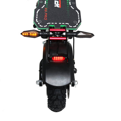 Emanba V-X6 PRO 2400W Dual Motor 10" Off-Road Electric Scooter 60km/h 48V 21Ah Foldable Commuter with Front+Rear Suspension