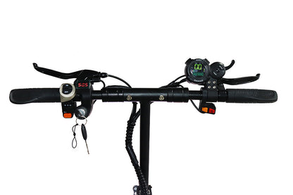 Emanba V-X6 PRO 2400W Dual Motor 10" Off-Road Electric Scooter 60km/h 48V 21Ah Foldable Commuter with Front+Rear Suspension