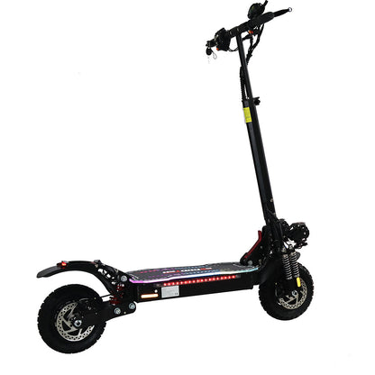 Emanba V-X6 PRO 2400W Dual Motor 10" Off-Road Electric Scooter 60km/h 48V 21Ah Foldable Commuter with Front+Rear Suspension