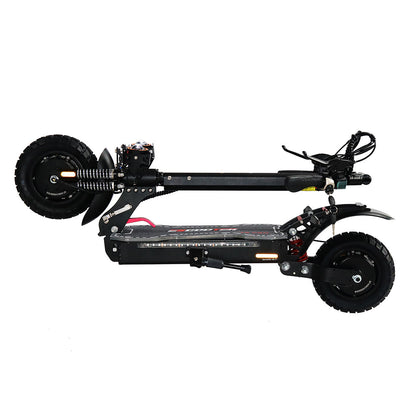 Emanba V-X6 PRO 2400W Dual Motor 10" Off-Road Electric Scooter 60km/h 48V 21Ah Foldable Commuter with Front+Rear Suspension