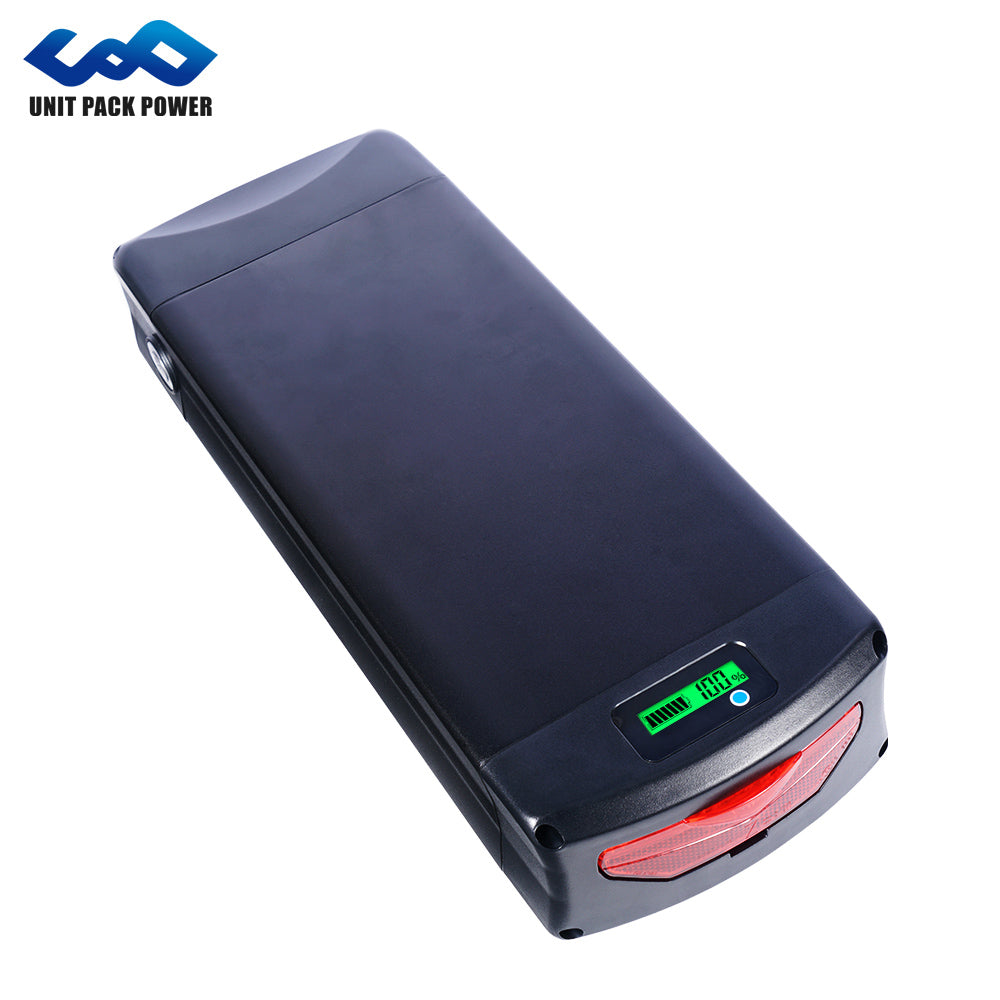 Rear Rack E-Bike Battery – 48V / 52V (20Ah-27Ah) – Standard Cells, 250W-2000W Compatibility