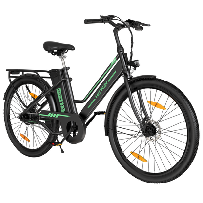 Hitway BK8S 2025 Version 250W 26" City Hybrid Electric Bike 36V 8.4Ah Battery Step-Through Frame