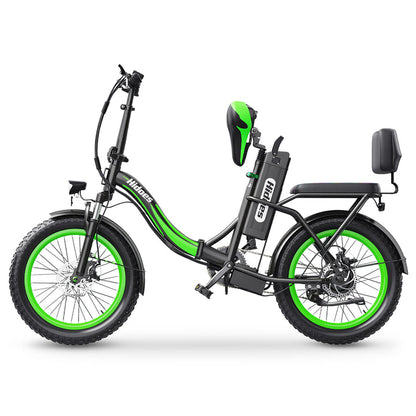 Hidoes C1 Folding Electric Bike – 750W Motor, 25MPH, 20” Fat Tires, Long-Range Battery