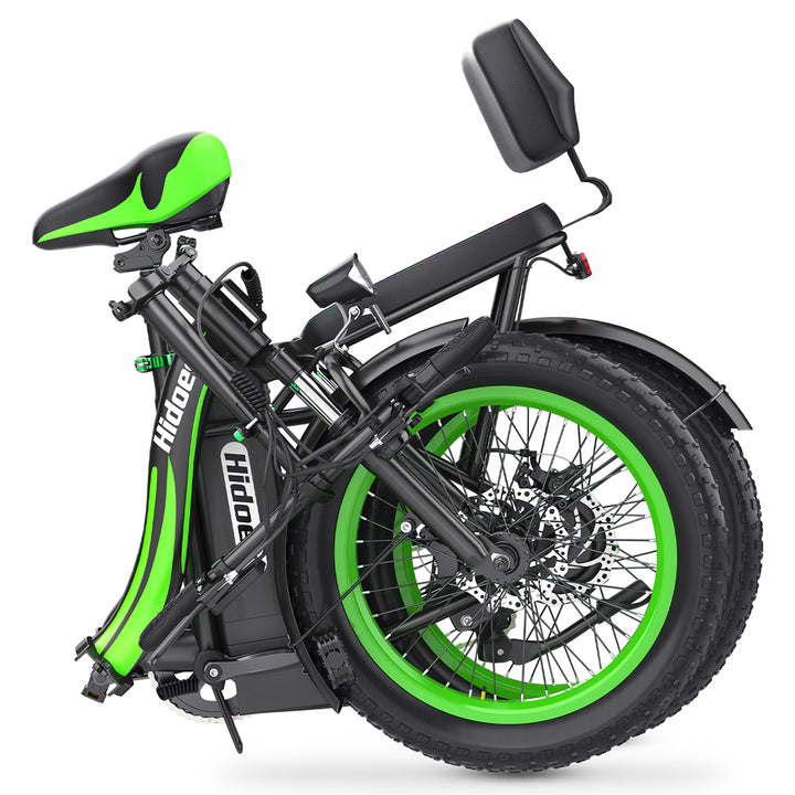 Hidoes C1 Folding Electric Bike – 750W Motor, 25MPH, 20” Fat Tires, Long-Range Battery