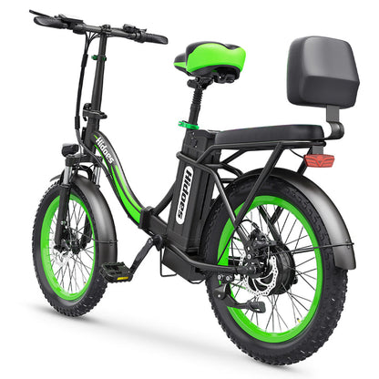 Hidoes C1 Folding Electric Bike – 750W Motor, 25MPH, 20” Fat Tires, Long-Range Battery