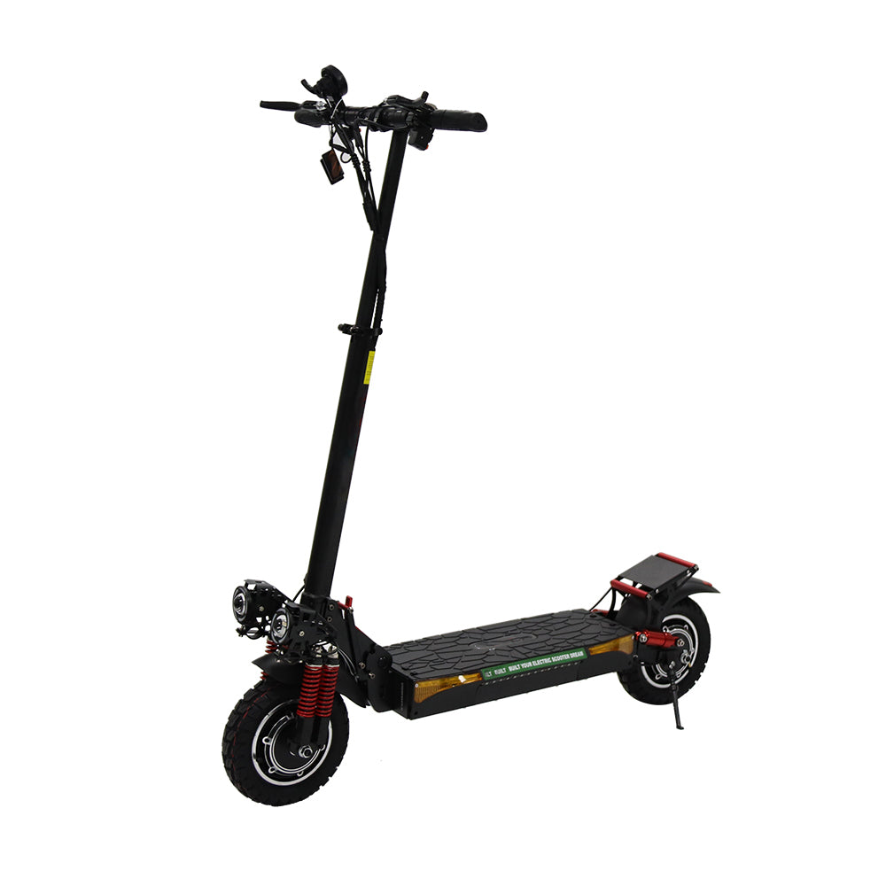 Emanba V-X4 1600W Dual Motor 10" Off-Road Electric Scooter 55km/h 48V 18Ah Foldable Commuter with Front+Rear Suspension