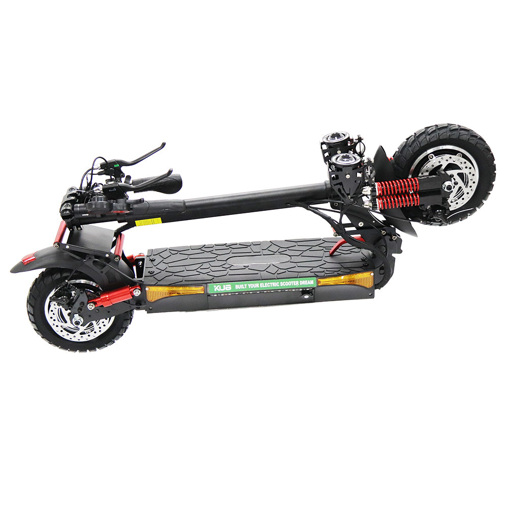Emanba V-X4 1600W Dual Motor 10" Off-Road Electric Scooter 55km/h 48V 18Ah Foldable Commuter with Front+Rear Suspension