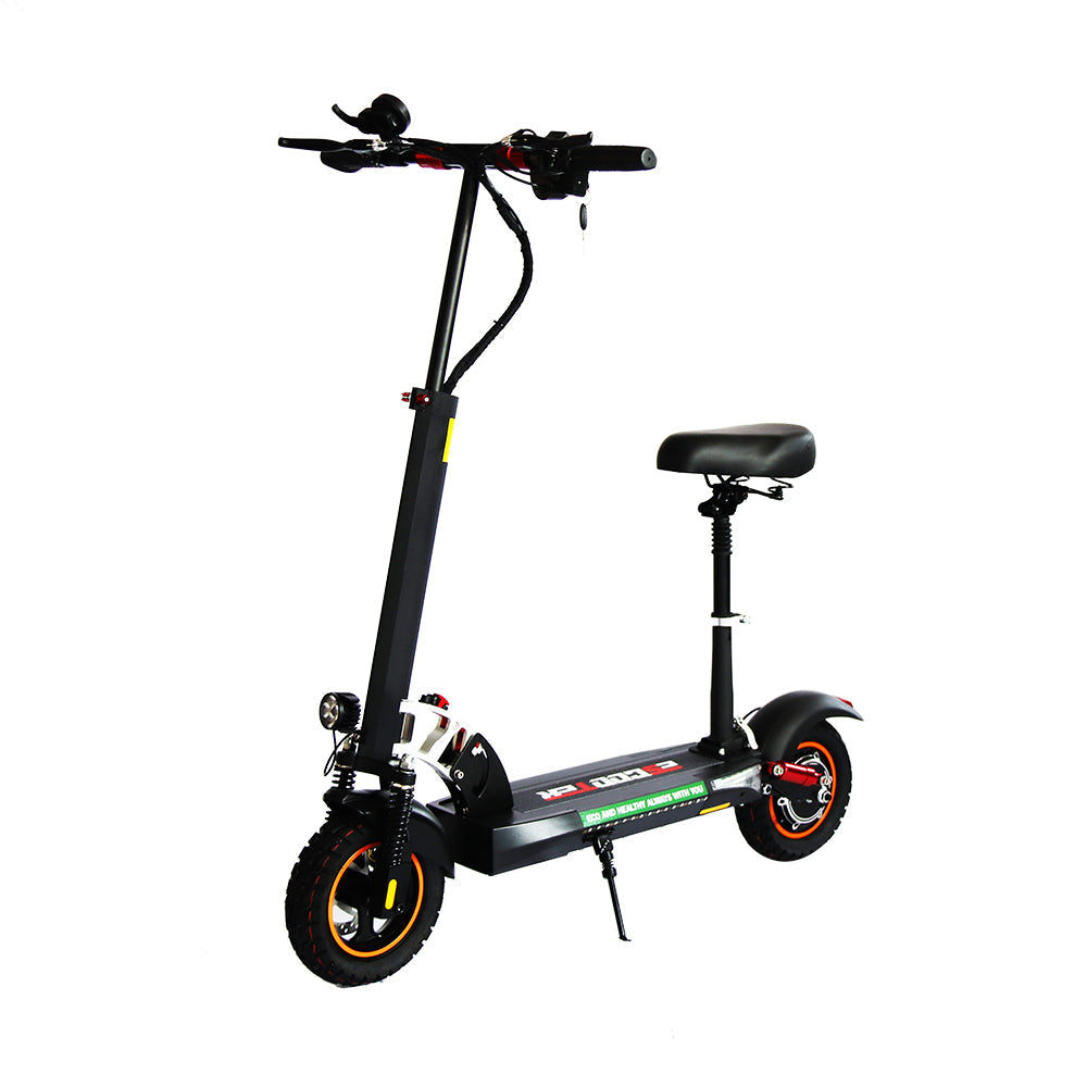 Emanba V-L10 800W 10" Off-Road Electric Scooter 45km/h 48V 13Ah Foldable Commuter with Front & Rear Suspension