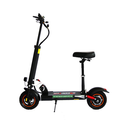 Emanba V-L10 800W 10" Off-Road Electric Scooter 45km/h 48V 13Ah Foldable Commuter with Front & Rear Suspension