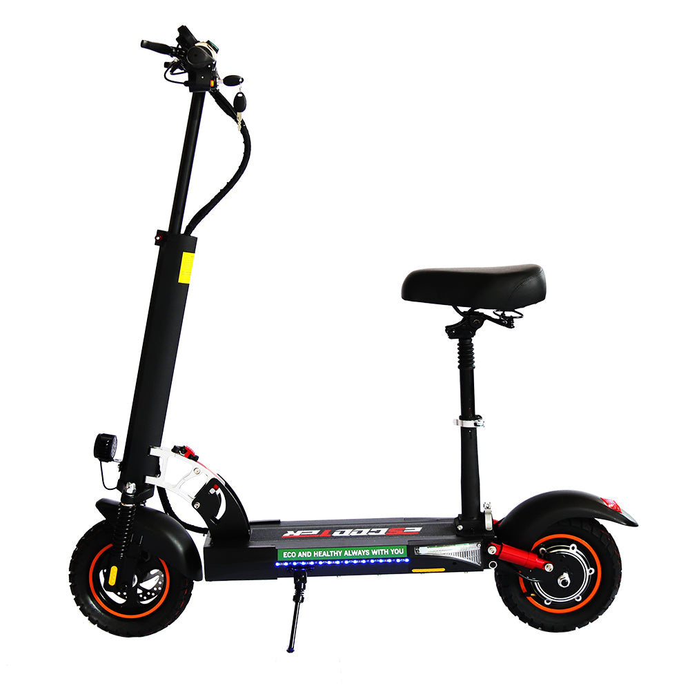 Emanba V-L10 800W 10" Off-Road Electric Scooter 45km/h 48V 13Ah Foldable Commuter with Front & Rear Suspension