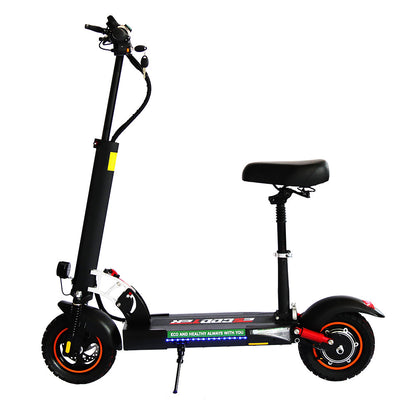 Emanba V-L10 800W 10" Off-Road Electric Scooter 45km/h 48V 13Ah Foldable Commuter with Front & Rear Suspension