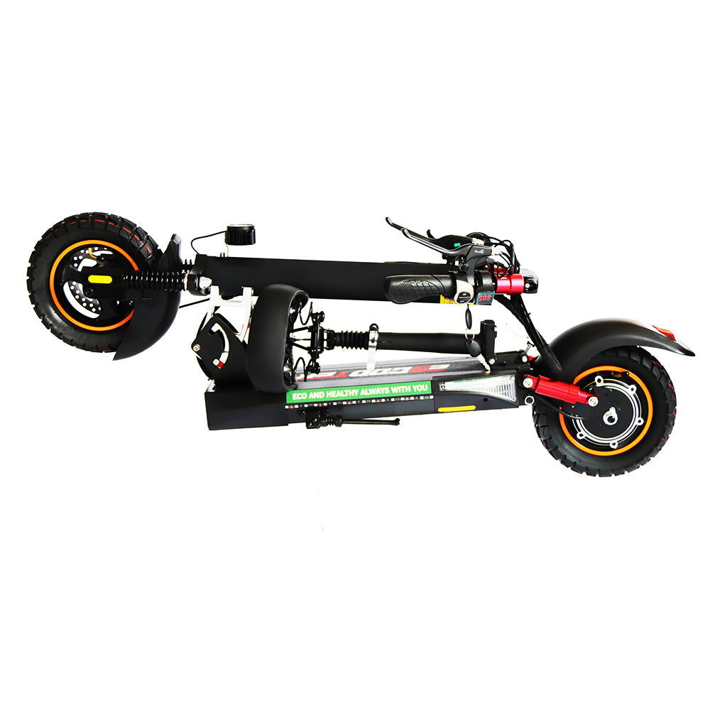 Emanba V-L10 800W 10" Off-Road Electric Scooter 45km/h 48V 13Ah Foldable Commuter with Front & Rear Suspension