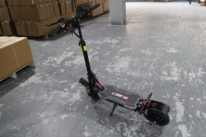 Emanba V-X6 PRO 2400W Dual Motor 10" Off-Road Electric Scooter 60km/h 48V 21Ah Foldable Commuter with Front+Rear Suspension
