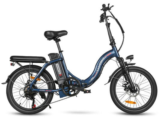 SAMEBIKE C05 Pro 20-Inch Fat Tire E-Bike, 36V 13AH, 500W, LED Lights, SHIMANO 7-Speed