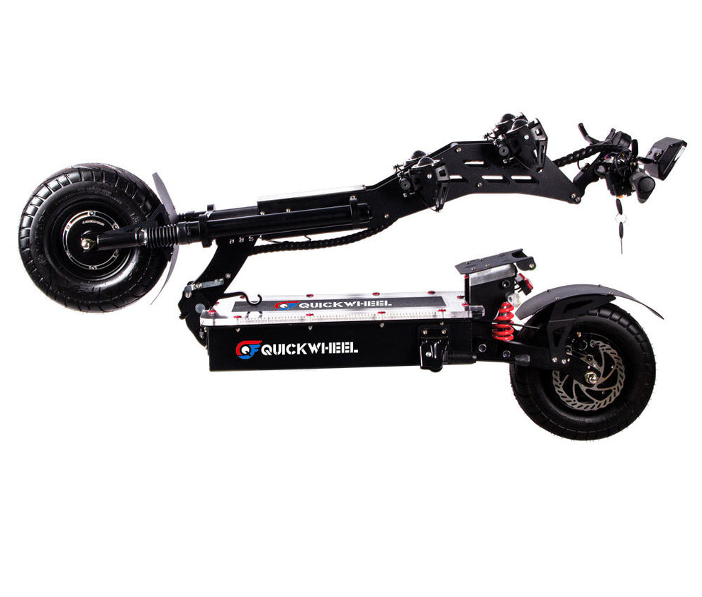 Quickwheel Viper 10000W 72V 100KM/H Speed 110km Range Dual Motor Electric Scooter