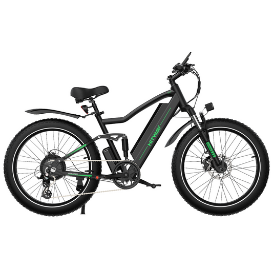 Hitway BK9 2025 Version 250W 26" Fat Tire Electric Mountain Bike 48V 15Ah Battery Off-Road Trail Ready