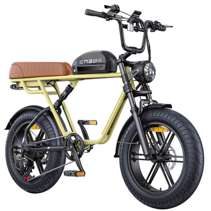 ENGWE M1 750W 20" Fat Bike E-Mountain Bike 48V 15.6+13Ah Battery 45KM/H