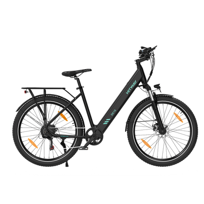 Hitway BK18 2025 Version 250W 27.5" Electric Trekking Bike 36V 12Ah Battery Hybrid Touring E-Bike