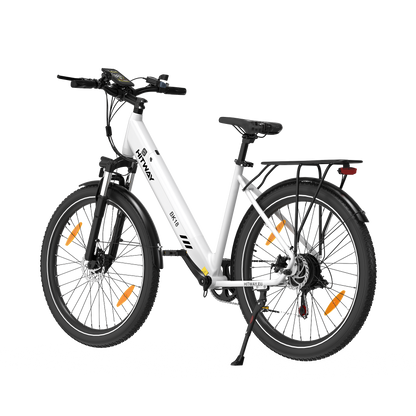 Hitway BK18 2025 Version 250W 27.5" Electric Trekking Bike 36V 12Ah Battery Hybrid Touring E-Bike