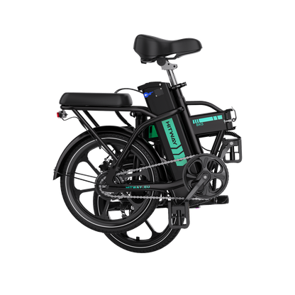 Hitway BK5 2025 Version 250W 16" Foldable Electric Bike 36V 8.4Ah Battery Compact City E-Bike Dual Suspension