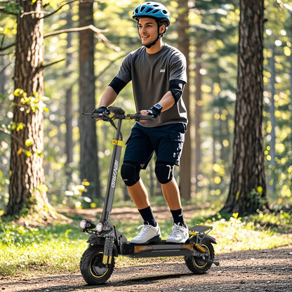 iENYRID ES6 2000W Dual Motor Electric Scooter, 48V 20.8Ah Battery, Off-Road Pneumatic Tires, Top Speed 34Mph, Range 34Miles