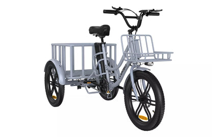 Hitway EGO 03 2025 Version 250W 20" Electric Cargo Trike Tricycle 36V 18Ah Battery Heavy-Duty Delivery & Utility E-Bike